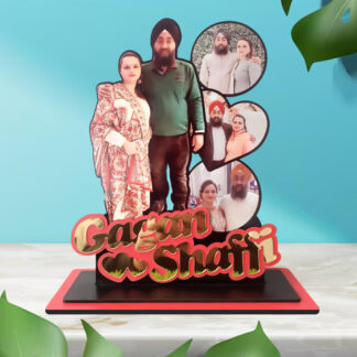 Couple Name Multi-Photo MDF Standee